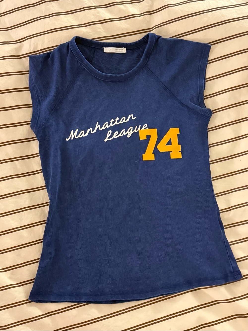 Zara blue graphic tee